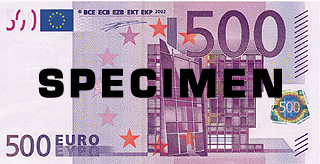 500 euro banknote geschenk